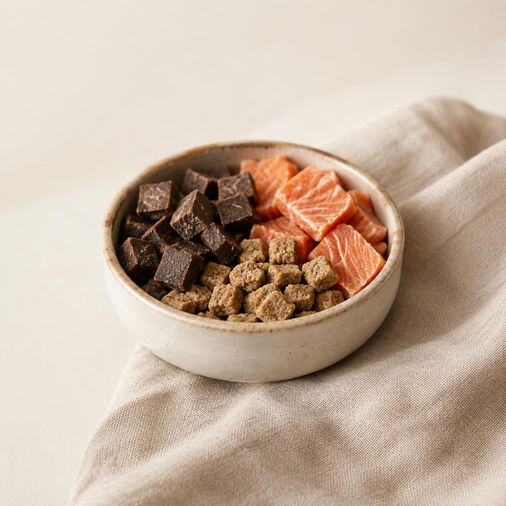 Bowl of natural training treats